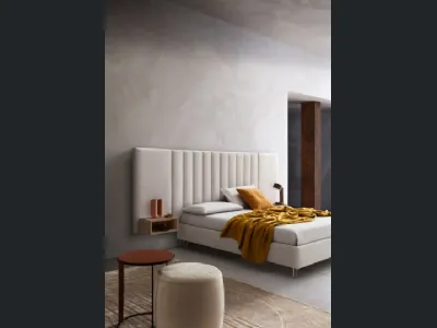 Letto Tile in tessuto imbottito di Le Comfort