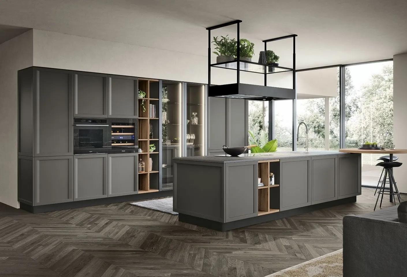 Cucina Classica con isola Bellaria 01 di Forma Cucine