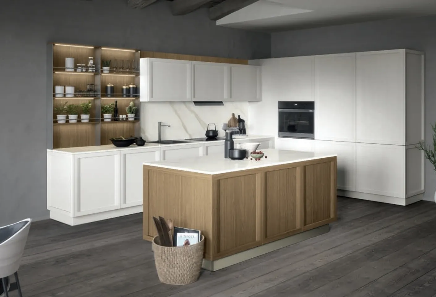 Cucina Classica con isola Bellaria 03 di Forma Cucine