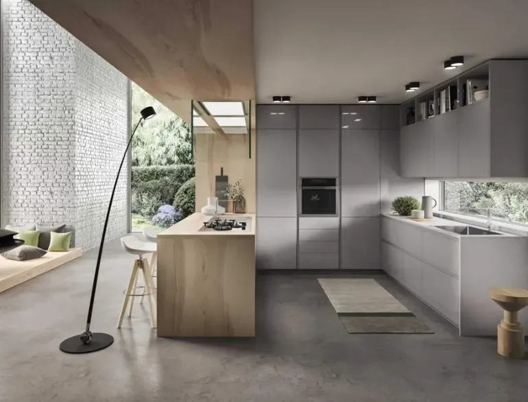 Cucina Moderna con penisola Fly Evo 07 di Ar-Tre