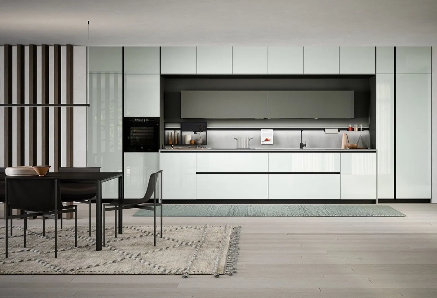 Cucina Moderna lineare Aria Tech 01 di Forma Cucine