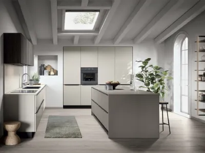 Cucina Moderna con isola Colibrì Maniglia Intra 03 di Forma Cucine