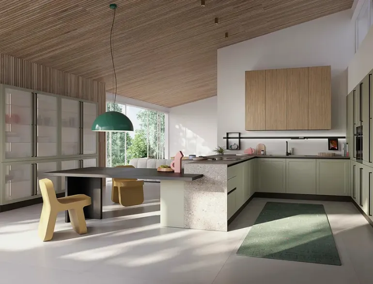 Cucina Moderna con penisola Elite 03 di Ar-Tre