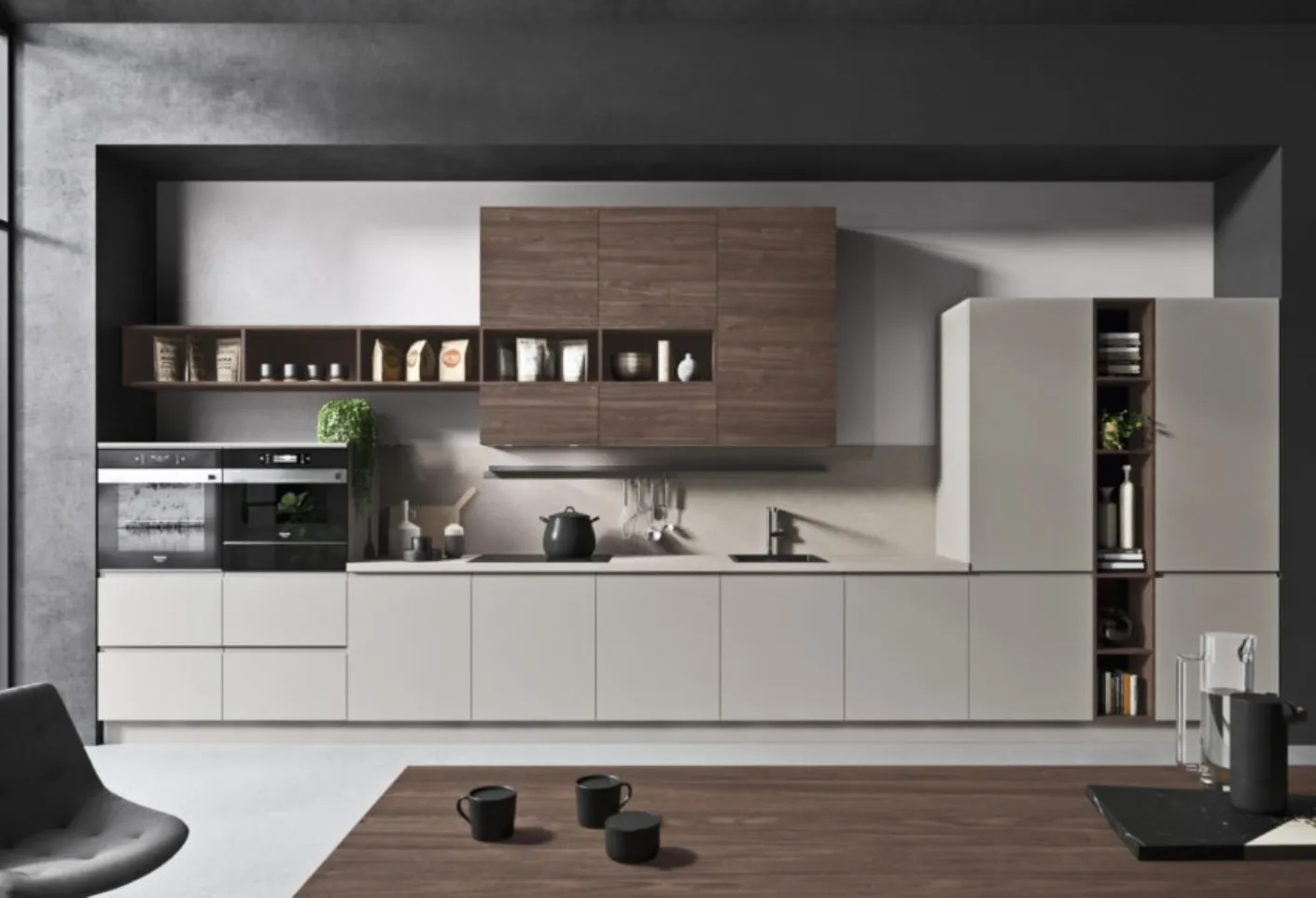 Cucina Moderna lineare Flo Evo 01 di Ar-Tre