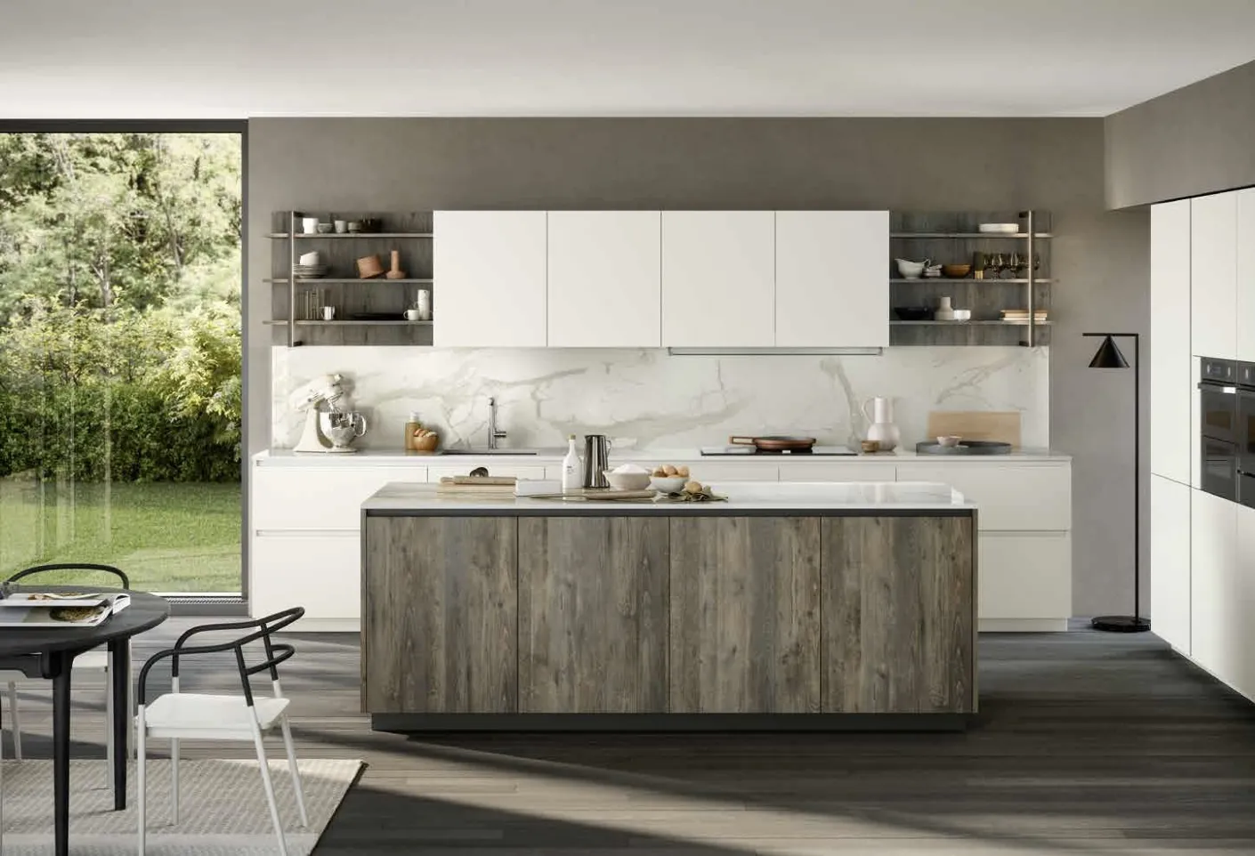 Cucina Moderna con isola Trend 30° Gola Home 05 di Forma Cucine