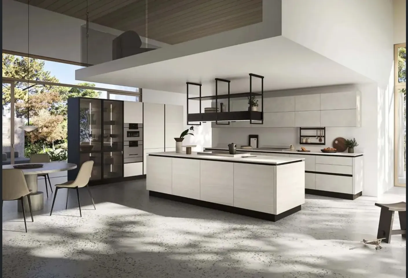 Cucina Moderna con isola Updesign 10 di Ar-Tre